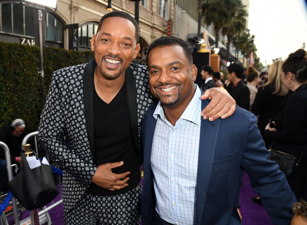 Will Smith and Alfonso Ribeiro attending the Alladin premiere/Photo:Getty Images