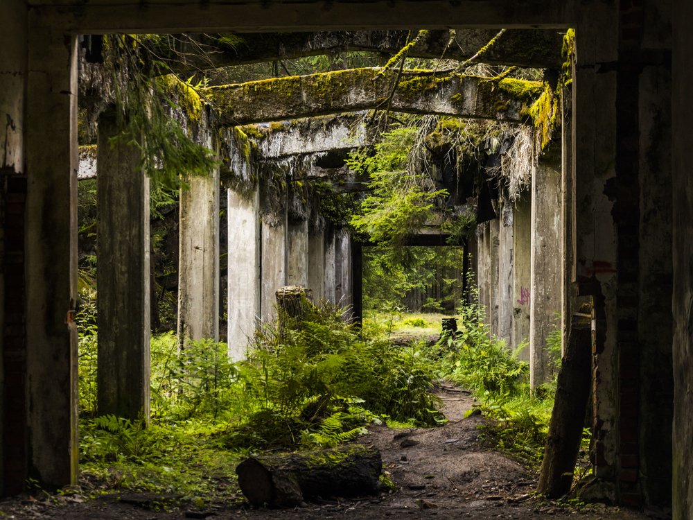 Old dirty broken ruined abandoned building | Shutterstock Old dirty broken ruined abandoned building | Shutterstock