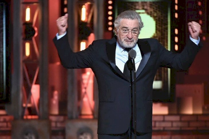 Image Credits: Getty Images / Theo Wargo | Robert De Niro speaks onstage during the 72nd Annual Tony Awards at Radio City Music Hall on June 10, 2018 in New York City.