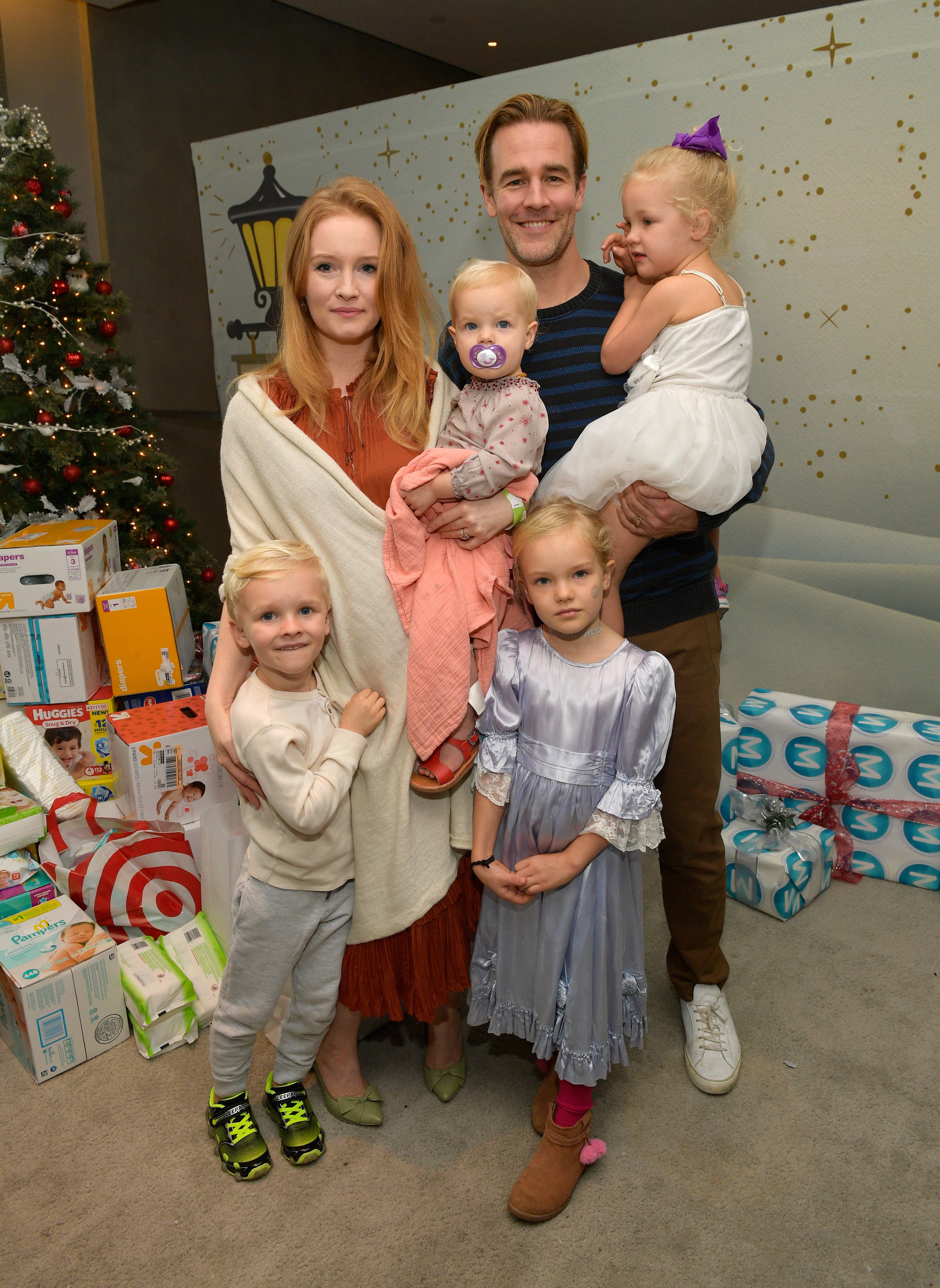 Image Source: Getty Images/ James with his family