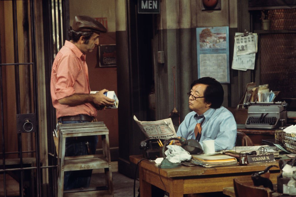 Image Credit: Getty Images / Paul Lichtman, Jack Soo on set for Barney Miller. Image Credit: Getty Images / Paul Lichtman, Jack Soo on set for Barney Miller.