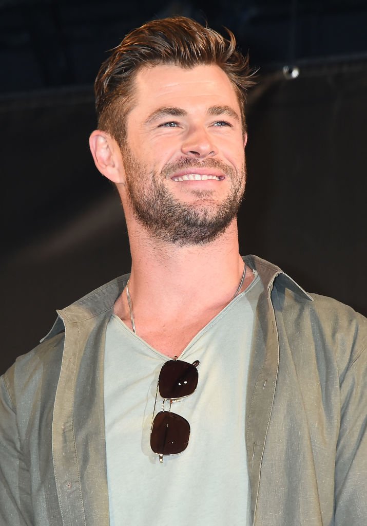 Image Source: Getty Images/Jun Sato/Chris Hemsworth attends the talk event during the Tokyo Comic Con 2019 at Makuhari Messe on November 23, 2019 in Chiba, Japan