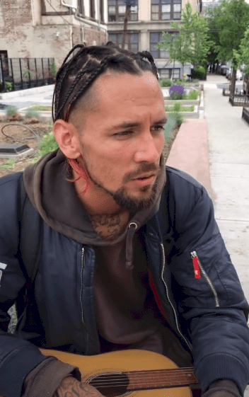 Image Source: YouTube/BILD | Still of Jonathan Busking in New Jersey from BILD Youtube channel