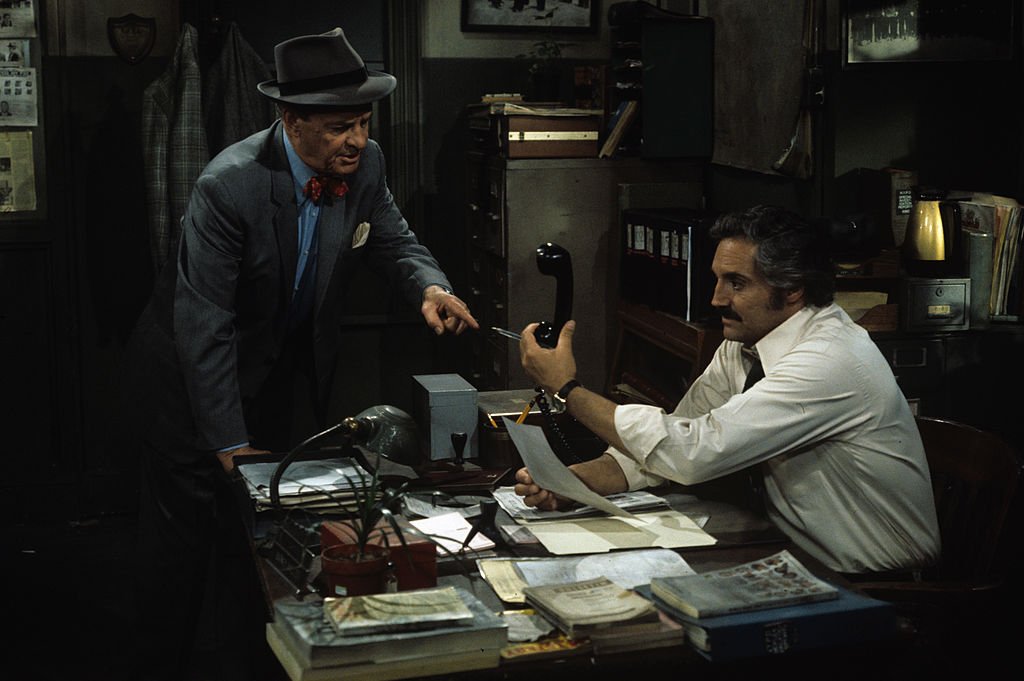 Image Credit: Getty Images / James Gregory, Hal Linden on set for Barney Miller. Image Credit: Getty Images / James Gregory, Hal Linden on set for Barney Miller.