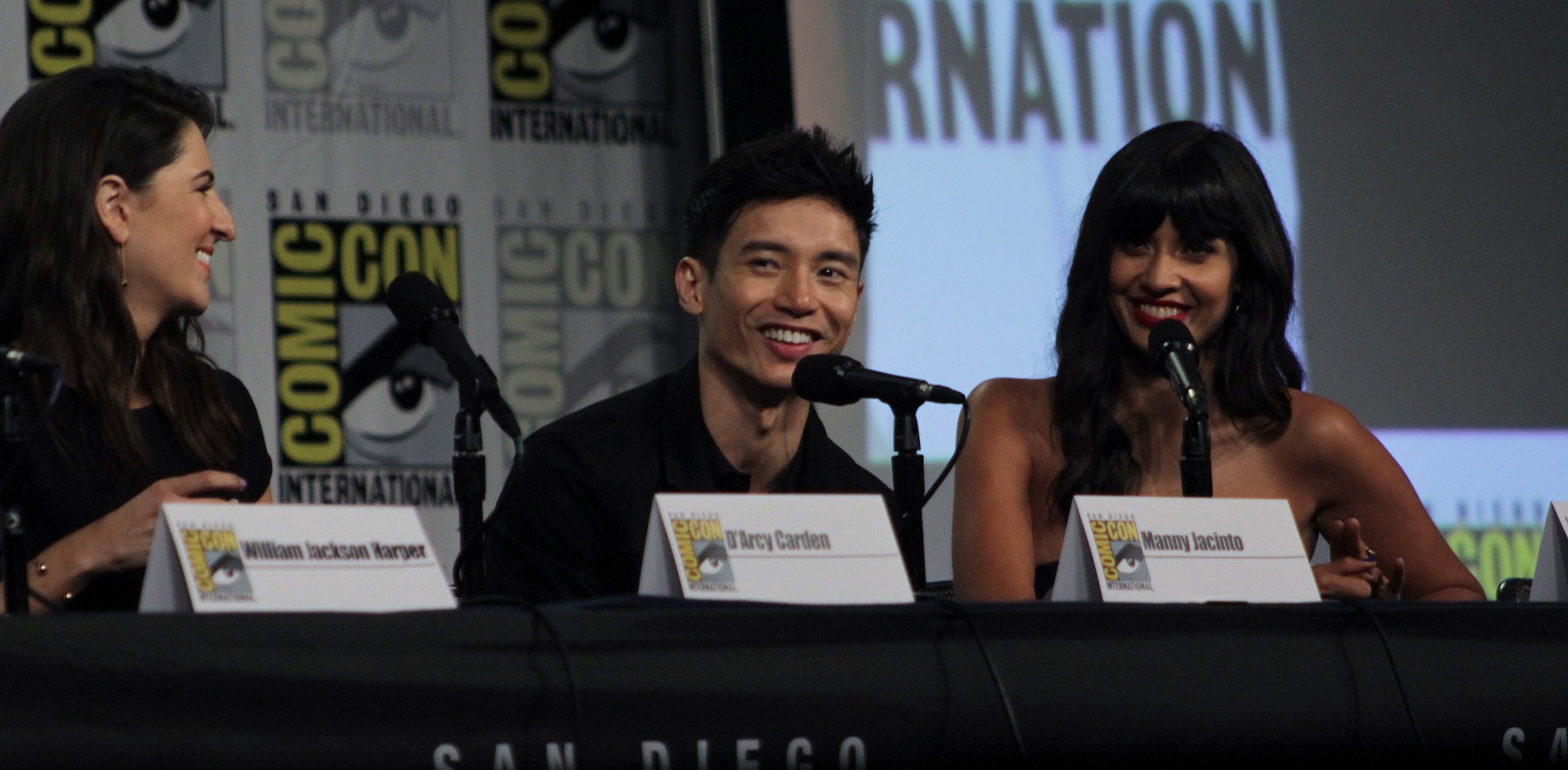 Image Source: Wikimedia Commons|Cast and crew of NBC's 'The Good Place' discuss the show in the Indigo Ballroom at the San Diego Hilton Bayfront Hotel during San Diego Comic Con on July 21, 2018