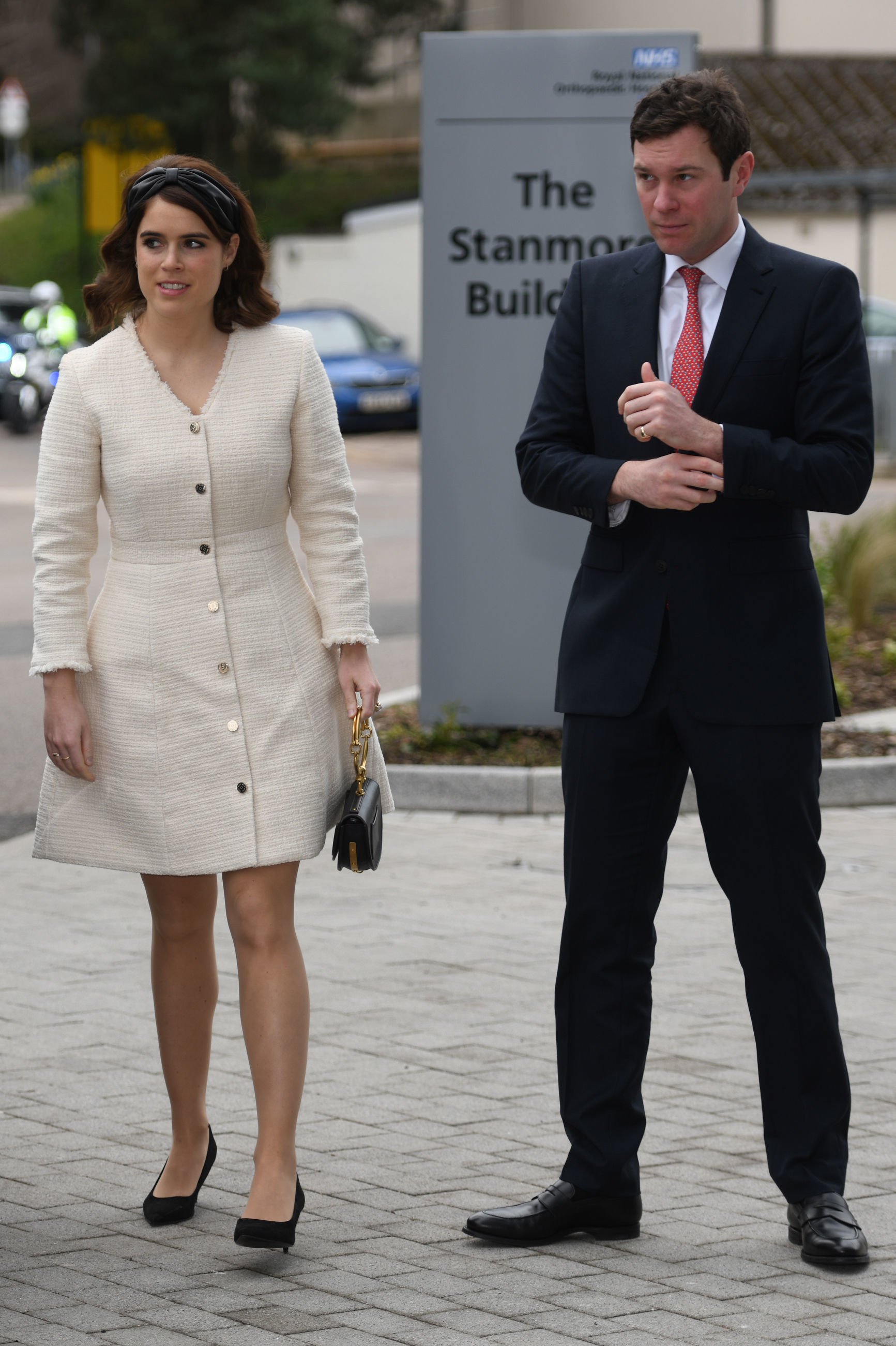Image Source: Getty Images/Princess Eugenie and Jack Brooksbank attend the Chelsea Flower Show press day at Royal Hospital Chelsea on May 23, 2016 in London, England