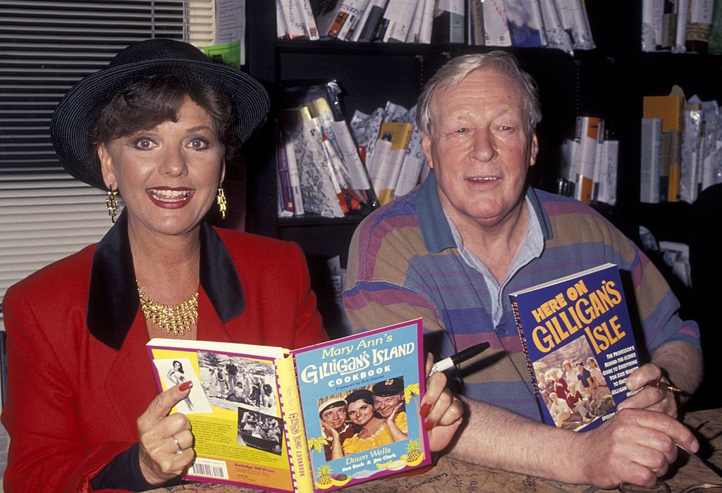 Image Credit: Getty Images / Actress Dawn Wells and Russell Johnson attend the book party for Dawn Wells "Mary Ann's Gilligan's Island Cookbook" on December 4, 1993 at the Book Soup Book Store in Los Angeles, California.