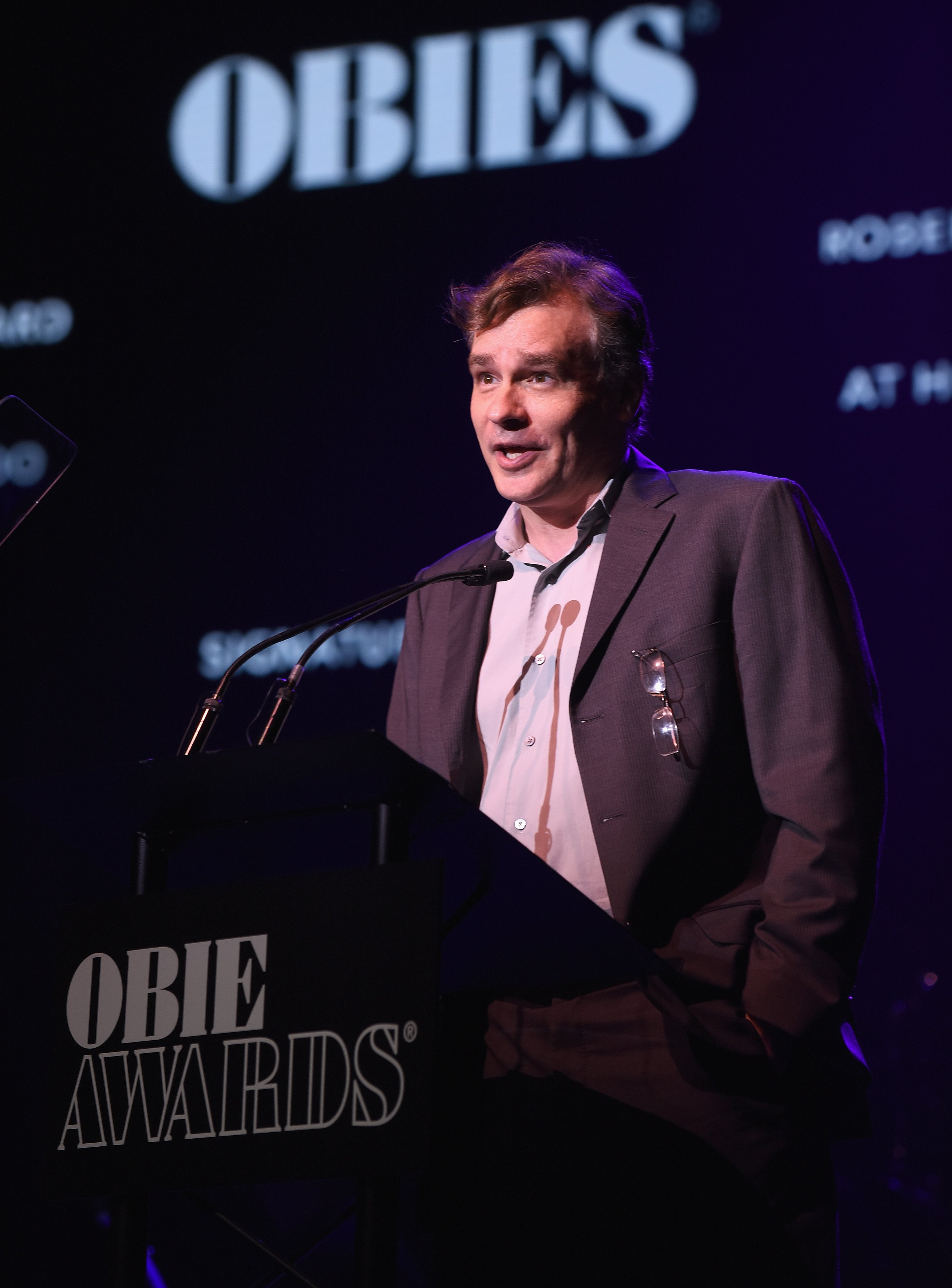 Image Credits: Getty Images / Jenny Anderson | Robert Sean Leonard on stage at the The 63rd Annual Obie Awards at Terminal 5 on May 21, 2018 in New York City. Image Credits: Getty Images / Jenny Anderson | Robert Sean Leonard on stage at the The 63rd Annual Obie Awards at Terminal 5 on May 21, 2018 in New York City.