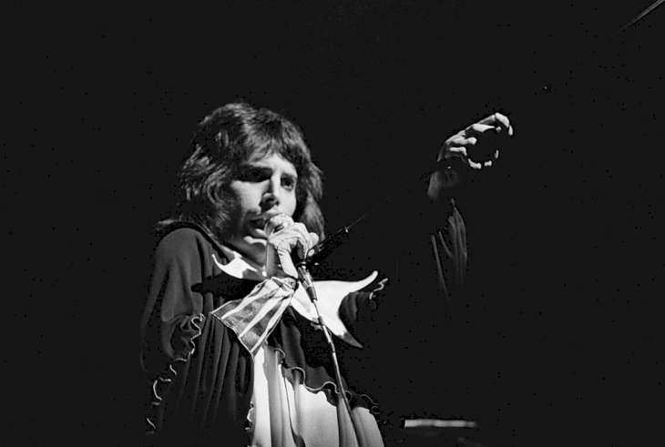 Image Credit: Getty Images / Freddie Mercury in concert.