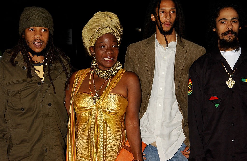 Image Credits: Getty Images | Stephen Marley, Rita Marley, Julian Marley and Damian Marley