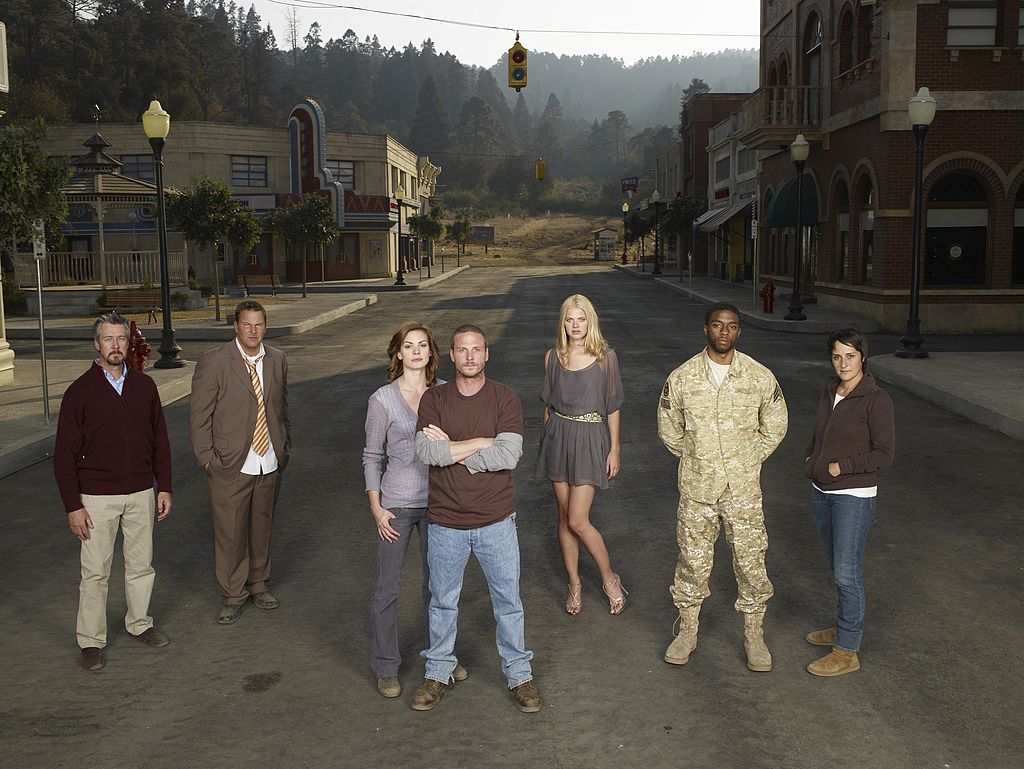Image Credits: Getty Images / Michael Lavine / NBC / NBCU Photo Bank | Alan Ruck as Charlie, Sean O'Bryan as Blackham, Daisy Betts as Janet, Jason Wiles as Joe, Kate Lang Johnson as Tori, Chadwick Boseman as Sergeant McNair, Tina Holmes as Moira. Image Credits: Getty Images / Michael Lavine / NBC / NBCU Photo Bank | Alan Ruck as Charlie, Sean O'Bryan as Blackham, Daisy Betts as Janet, Jason Wiles as Joe, Kate Lang Johnson as Tori, Chadwick Boseman as Sergeant McNair, Tina Holmes as Moira.