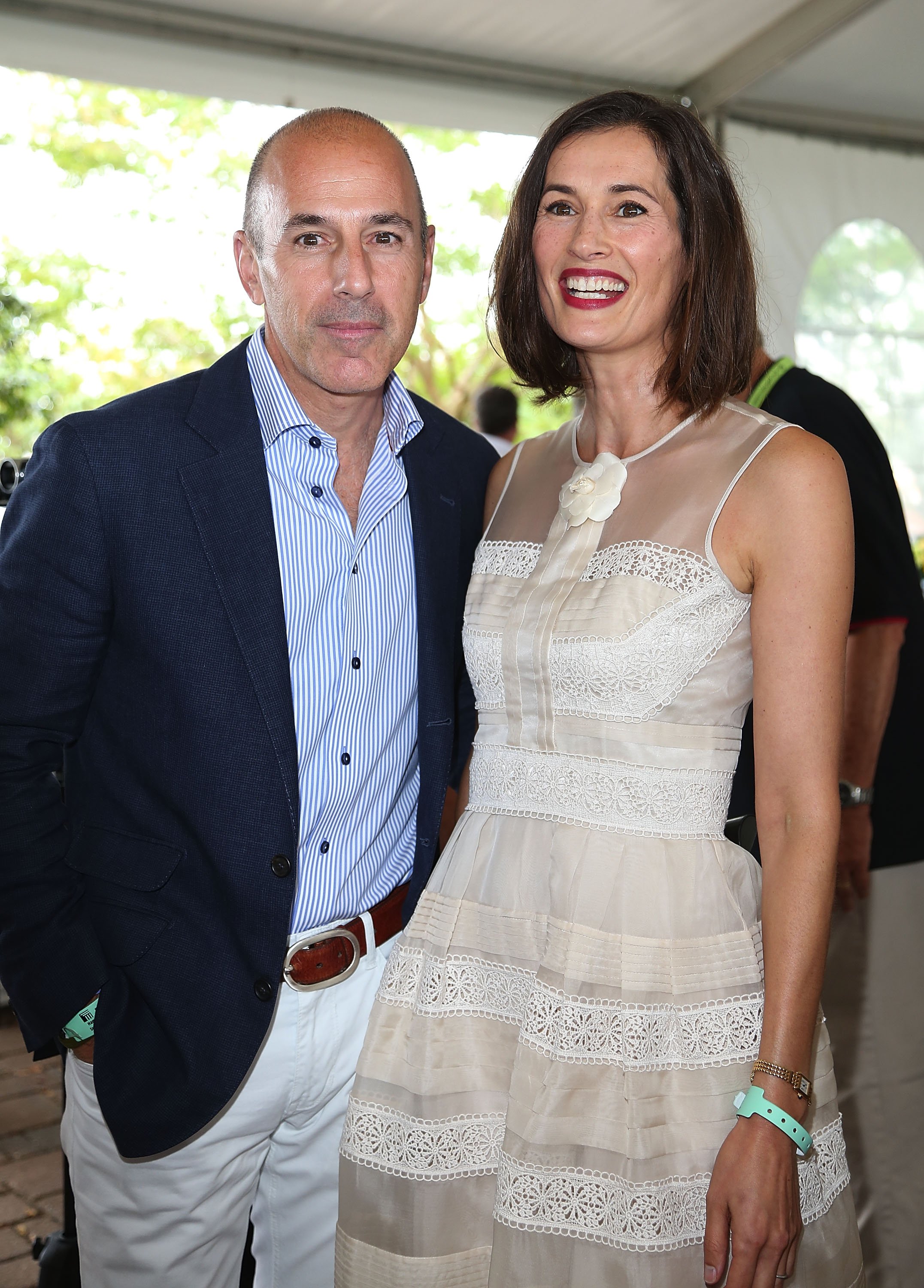 Image Credits: Getty Images | Matt Lauer with ex-wife Annett Roque