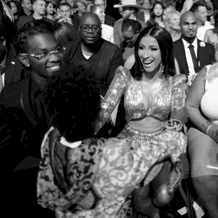 Image Credit: Getty Images / Singer and rapper, Cardi B poses with her former partner, Offset.