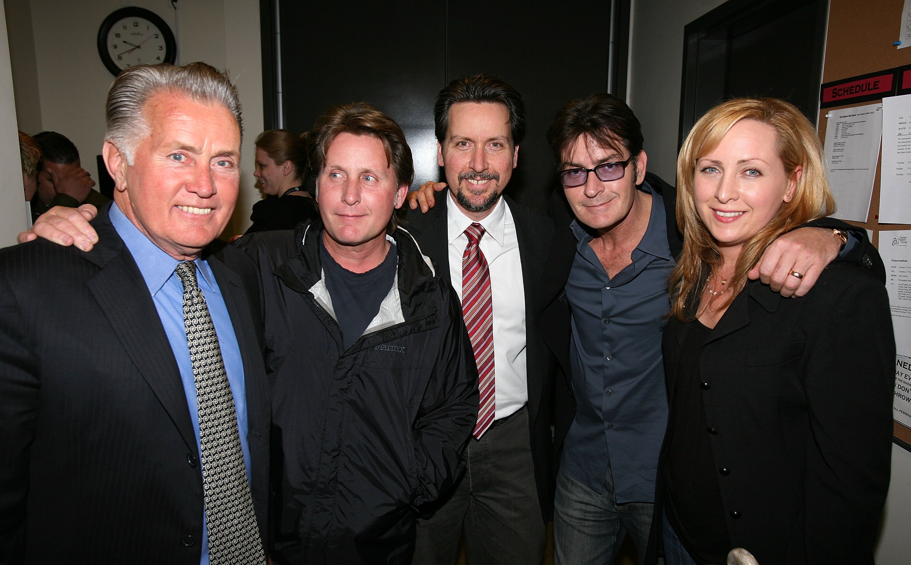 Martin Sheen with all his children (Estevez & Charlie Sheen inc.) Image Source: Getty Images