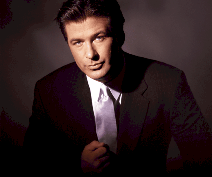 Image Source: Getty Images / Alec Baldwin in front of the camera. Image Source: Getty Images / Alec Baldwin in front of the camera.