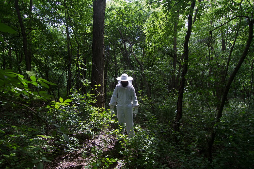 Creepy man in garden | Shutterstock