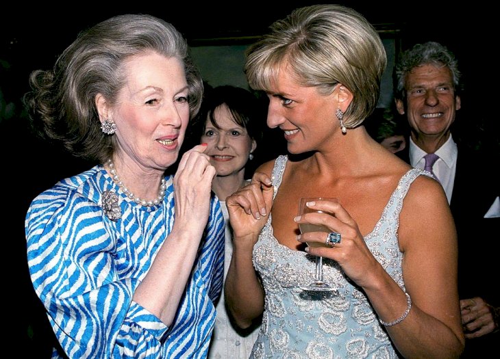 Image Credit: Getty Images / Princess Diana Talking With Raine, Comtesse De Chambrun (previously Her Stepmother, Countess Raine Spencer).