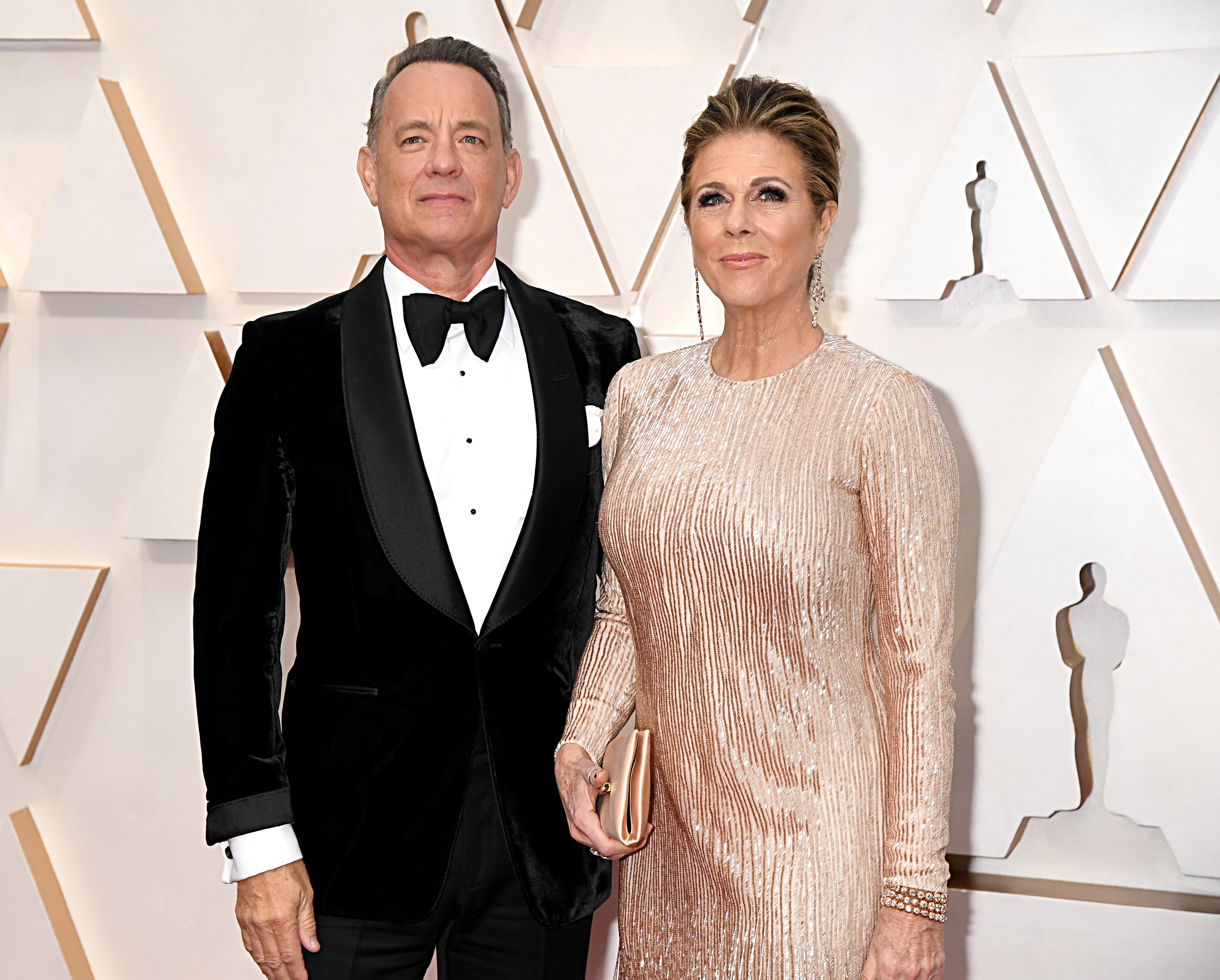 Image Credits: Getty Images / Jeff Kravitz / FilmMagic | Tom Hanks and Rita Wilson attend the 92nd Annual Academy Awards at Hollywood and Highland on February 09, 2020 in Hollywood, California.
