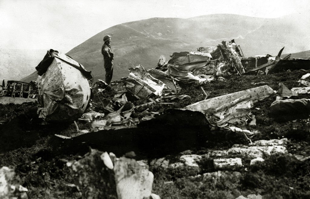 Image Credits: Getty Images | The remains of the plane