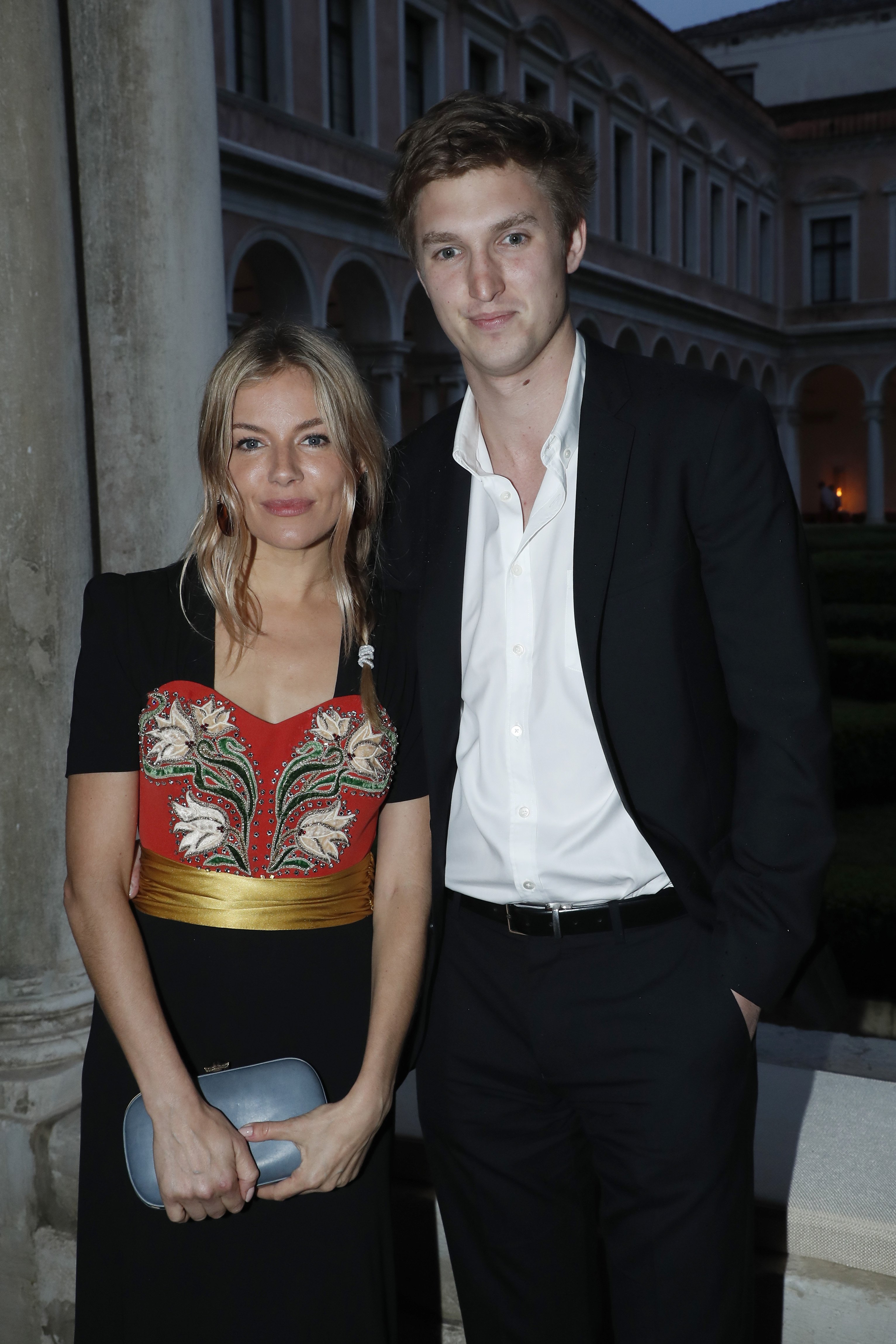 Sienna Miller and Lucas Zwirner attend the 58th International Art Biennale in Venice / Getty Images