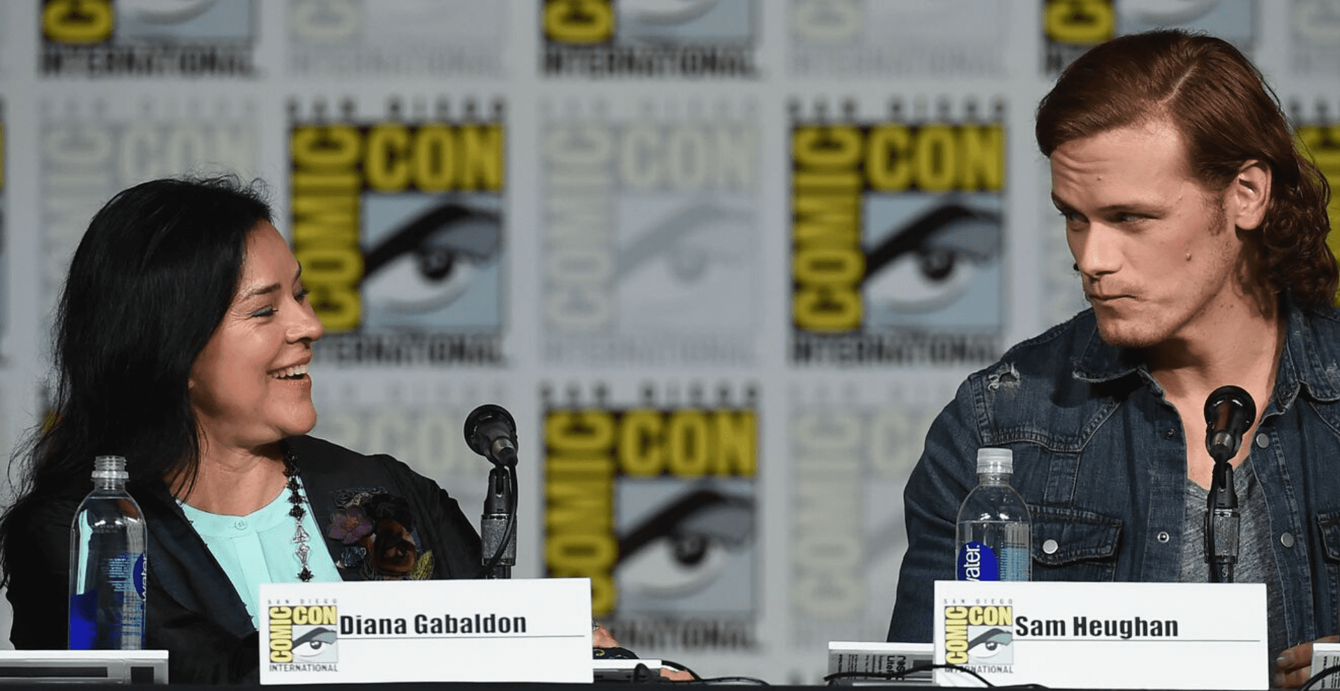 Diana Gabaldon and Sam Heughan/Photo:Getty Images