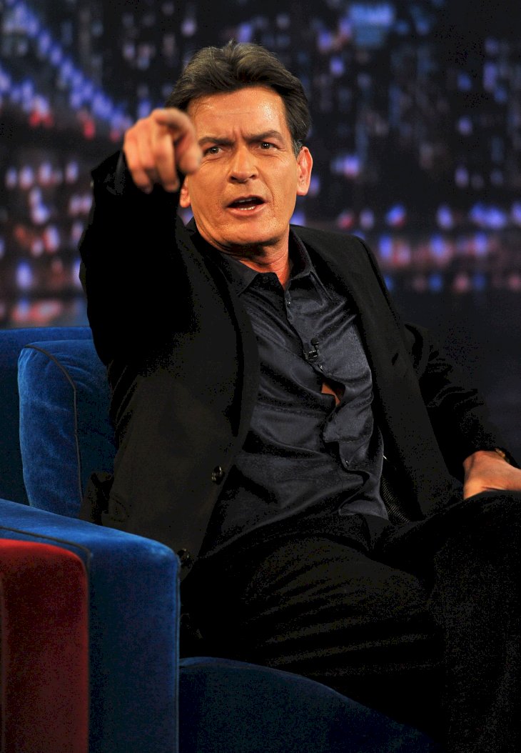 Image Credit: Getty Images / Charlie Sheen in an interview.