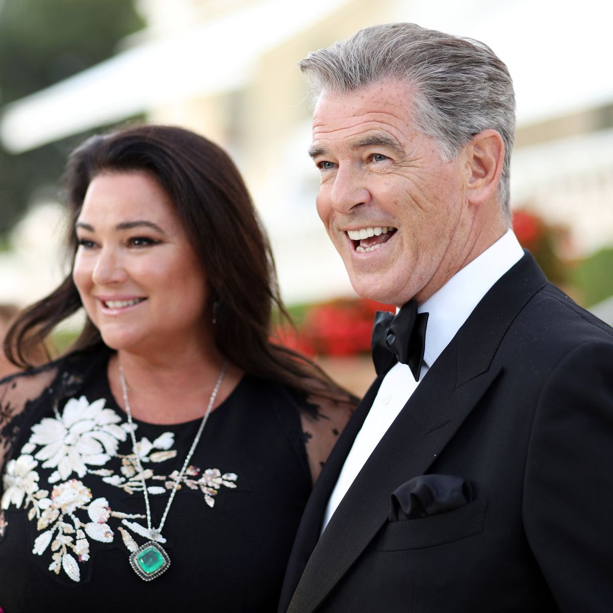 Pierce Brosnan and Keely Shaye Smith/Photo:Getty Images