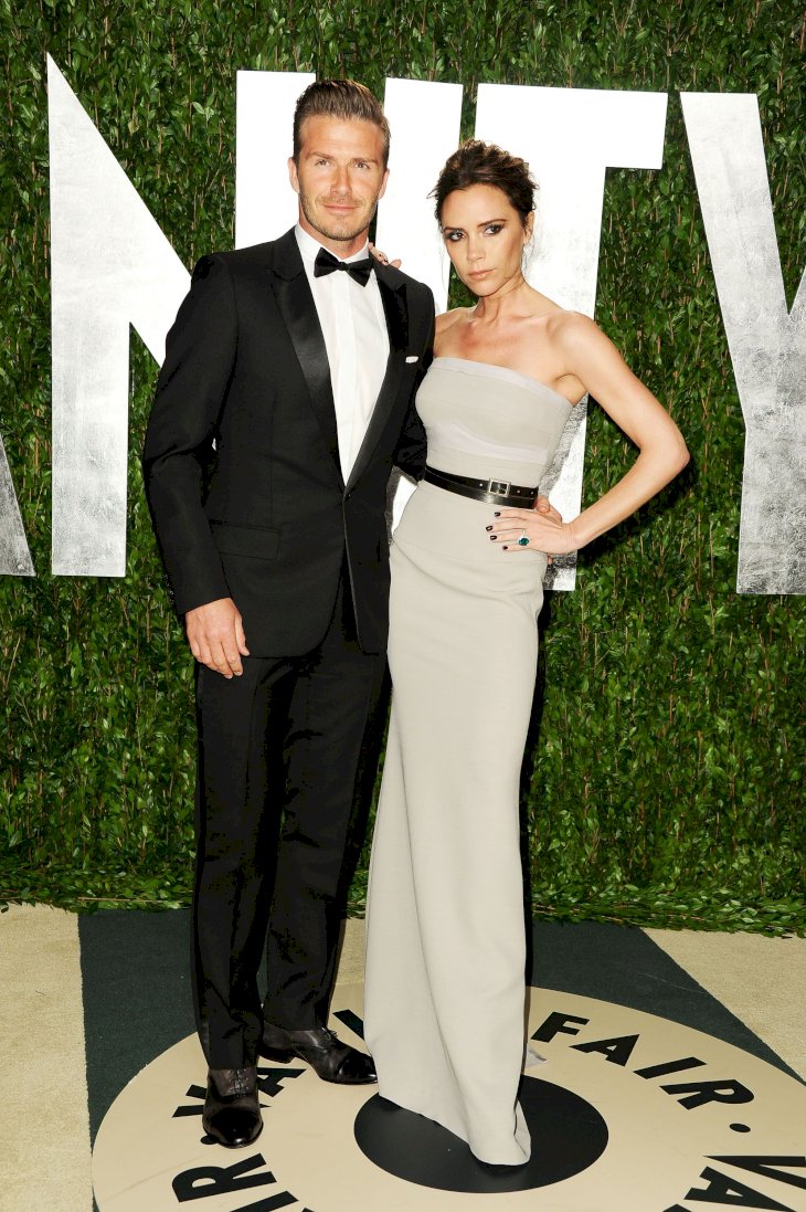 David and Victoria Beckham attending the Vanity Fair Oscar Partyin 2012/Photo:Getty Images