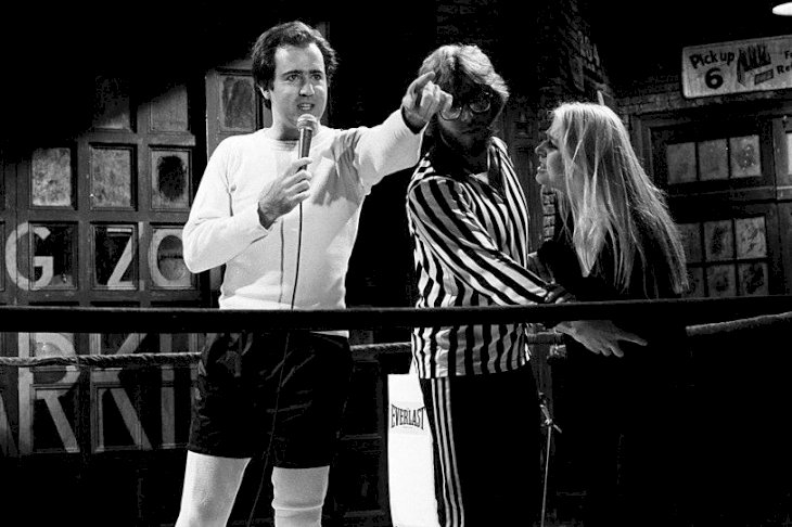 Image Credits: Getty Images / Andy Kaufman and Bob Zmuda on Saturday Night Live Image Credits: Getty Images / Andy Kaufman and Bob Zmuda on Saturday Night Live