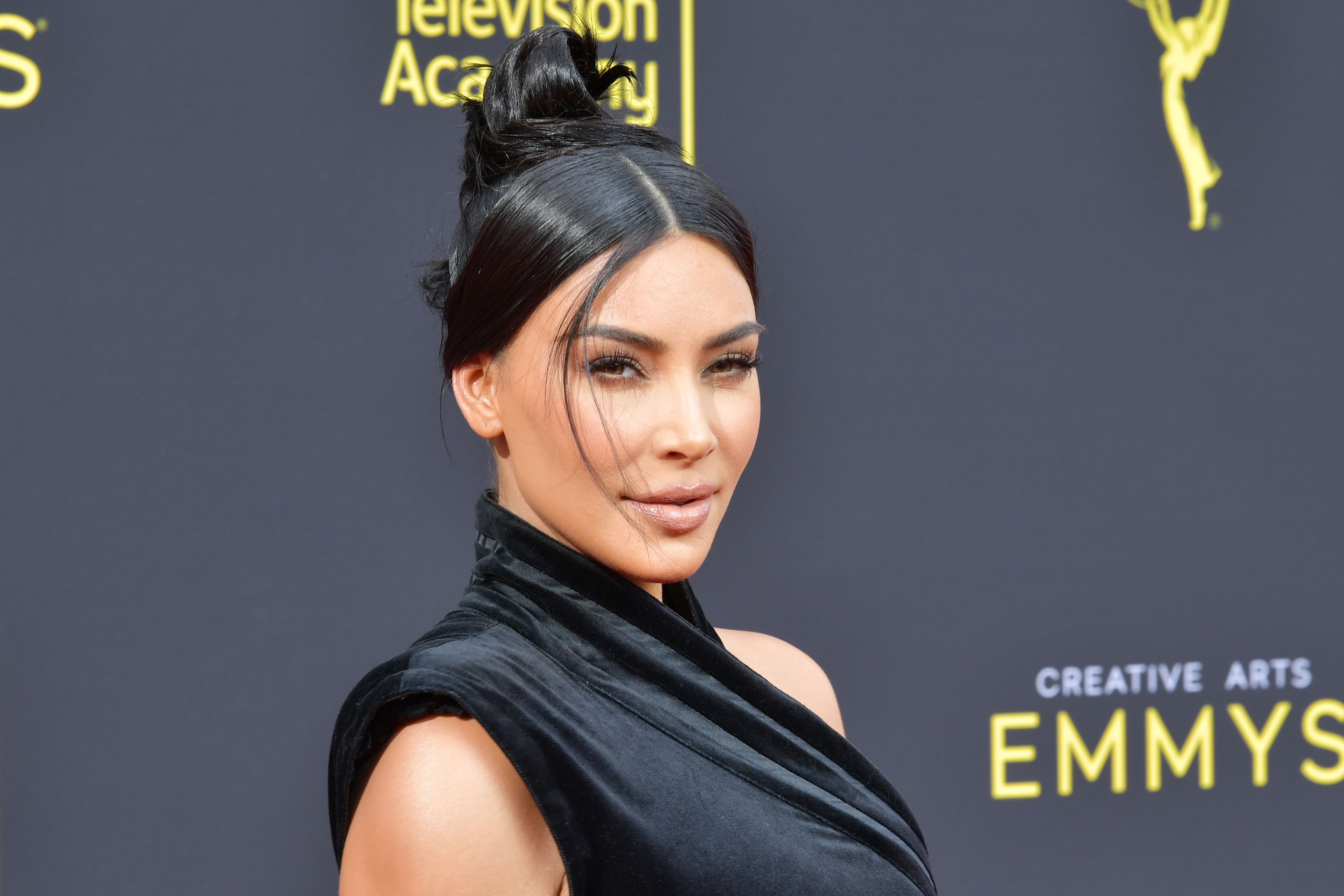 Kim Kardashian at the Creative Arts Emmy Awards on September 14, 2019 / Getty Images Kim Kardashian at the Creative Arts Emmy Awards on September 14, 2019 / Getty Images