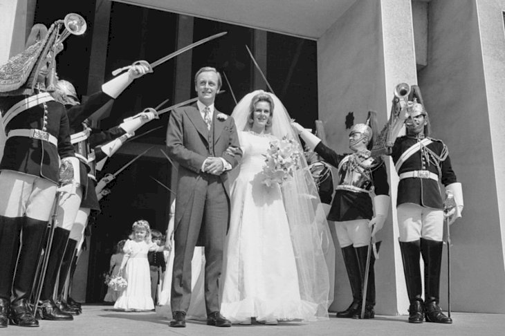 Image Credit: Getty Images/Hulton Royal Collection | Wedding Day Of Andrew Parker Bowles and Camilla Shand