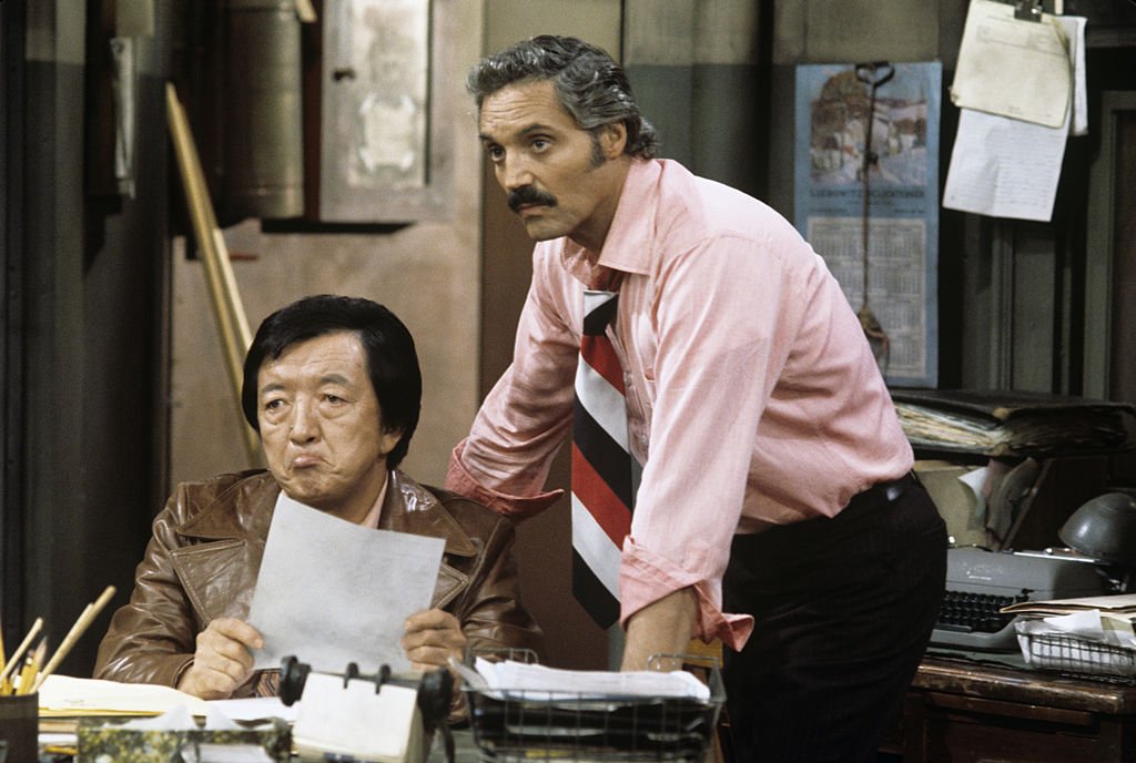 Image Credit: Getty Images / Jack Soo, Hal Linden on set for Barney Miller. Image Credit: Getty Images / Jack Soo, Hal Linden on set for Barney Miller.