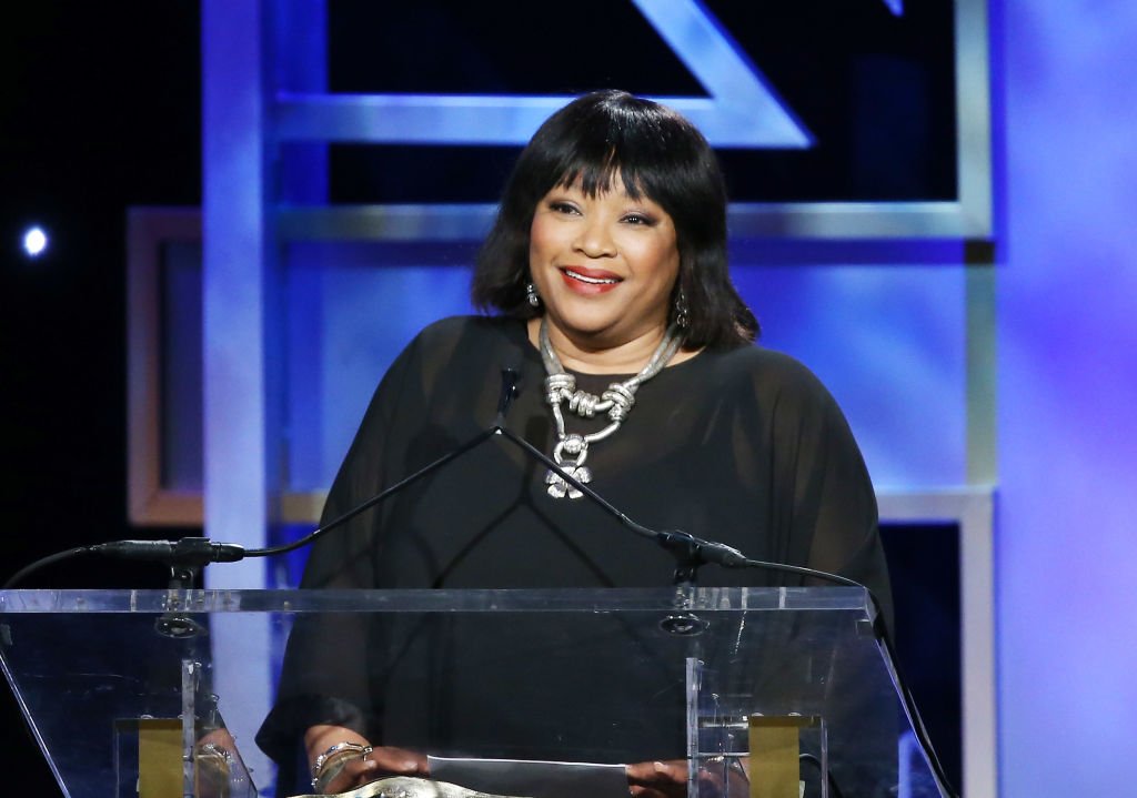 Image Credit: Getty Images / Zindzi Mandela speaks onstage during the BAFTA Awards in Beverly Hills, California, 2013.