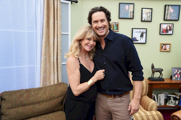 Image Credit: Getty Images / Goldie Hawn with her son, Oliver Hudson.