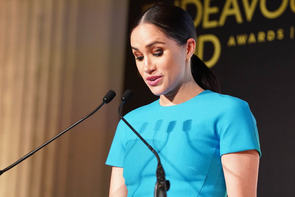 Image Credit: Getty Images / Meghan, Duchess of Sussex announces an award during the annual Endeavour Fund Awards at Mansion House on March 5, 2020 in London, England.