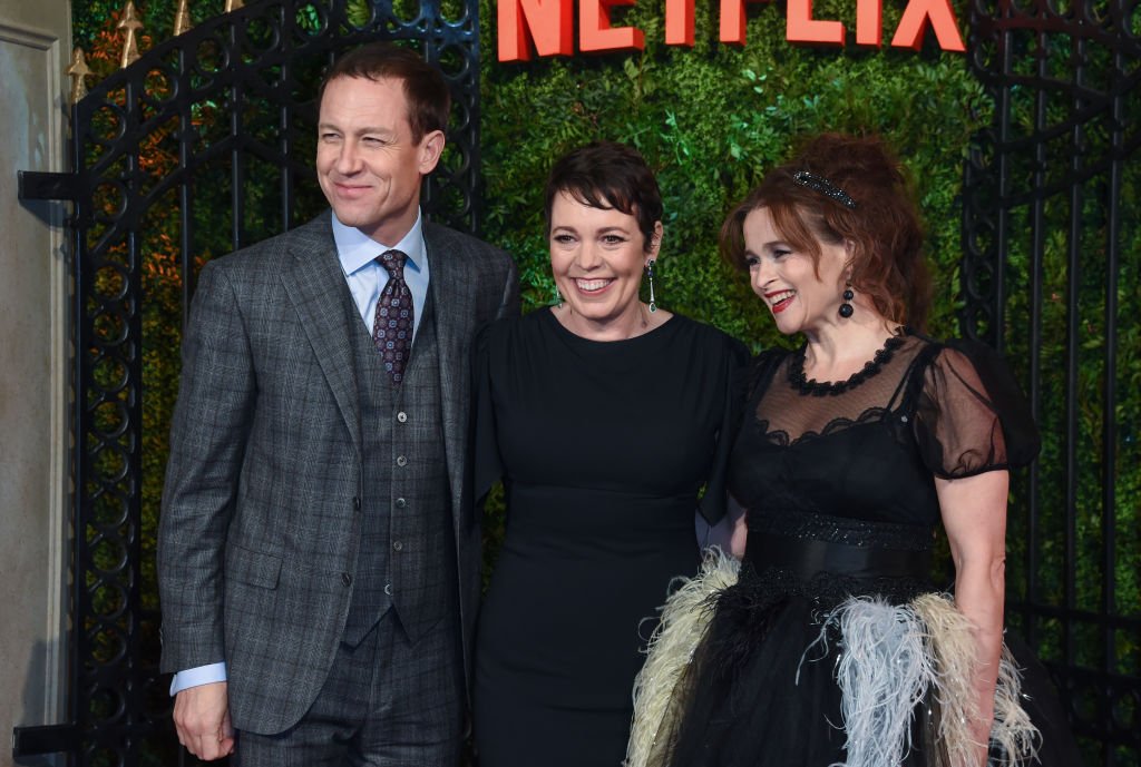 Image Credits: Getty Images / David M. Benett / WireImage | Tobias Menzies, Olivia Colman and Helena Bonham Carter attend the World Premiere of Netflix Original Series "The Crown" Season 3 at The Curzon Mayfair on November 13, 2019 in London, England.