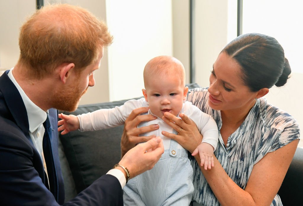 Image Credit: Getty Images / Prince Harry, Duke of Sussex and Meghan, Duchess of Sussex and their baby son Archie Mountbatten-Windsor on September 25, 2019 in Cape Town, South Africa.
