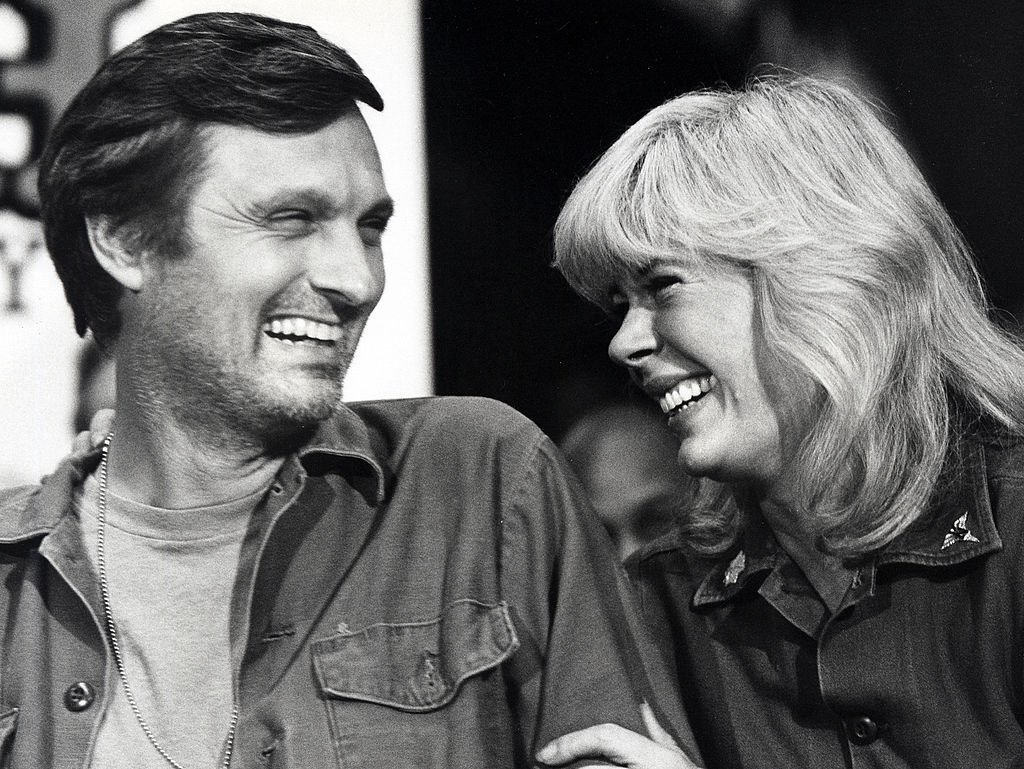 Image Credits: Getty Images / Ron Galella/Ron Galella Collection | Alan Alda and Loretta Swit during Press Conference for the Final Taping of "M*A*S*H*" - January 14, 1983