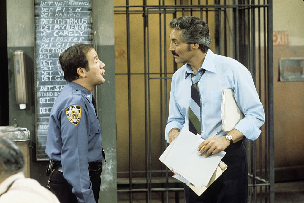 Image Credit: Getty Images / Ron Carey, Hal Linden on set for Barney Miller. Image Credit: Getty Images / Ron Carey, Hal Linden on set for Barney Miller.