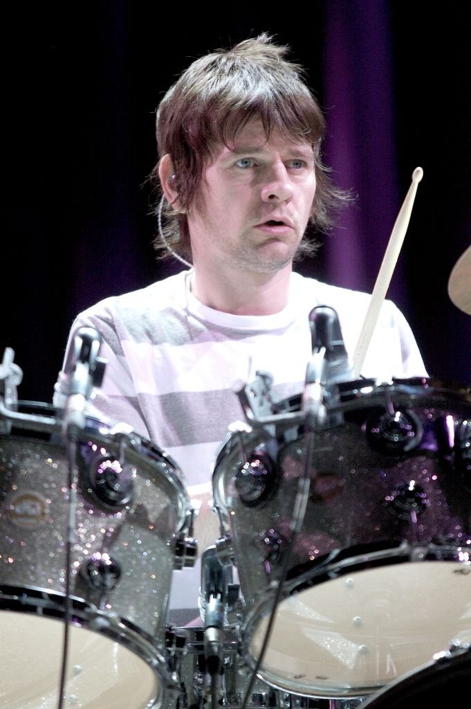 Image Credits: Getty Images / John Atashian | Drummer Zak Starkey is shown performing on stage during a "live" concert appearance with The Who on November 28, 2006.