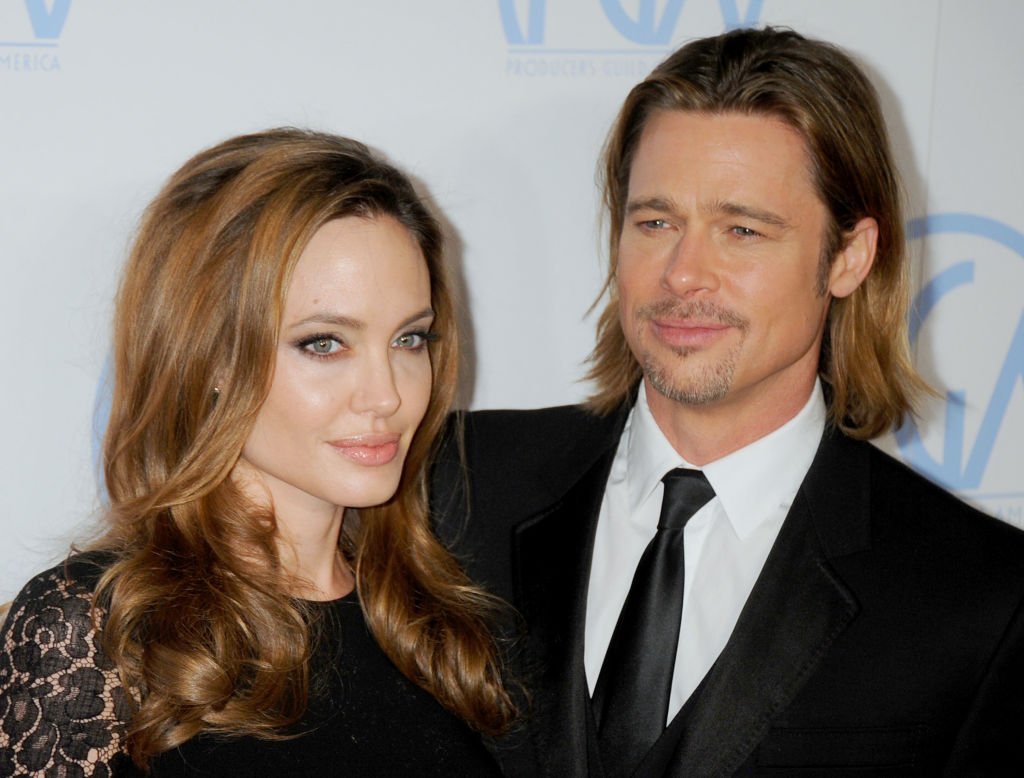 Image Credit: Getty Images/FilmMagic/Gregg DeGuire | Jolie and Pitt at the 23rd Annual Producers Guild Awards
