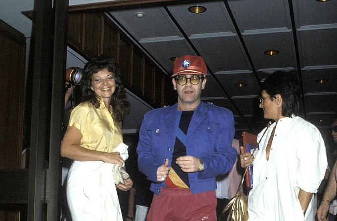 Image Credit: Getty Images / English singer, songwriter, pianist, and composer Elton John with his former wife, Renate in Sydney.