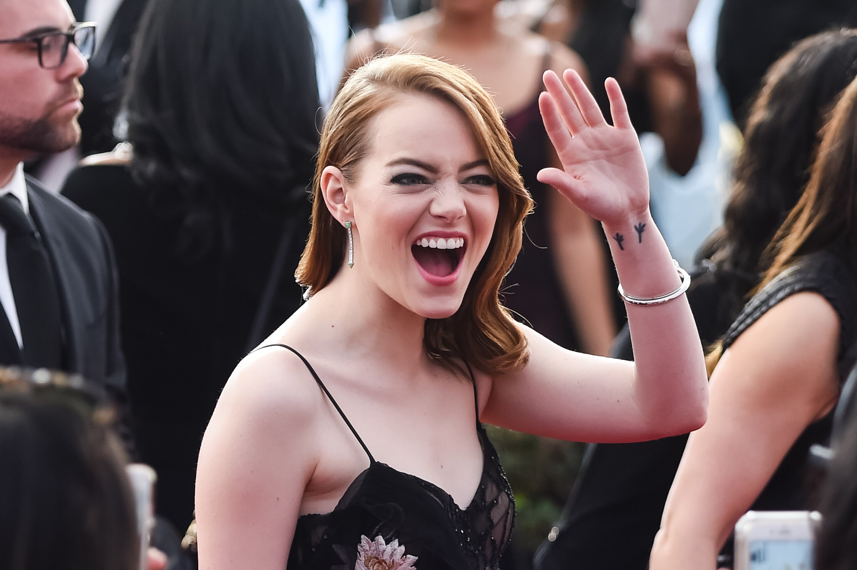 Image Credits: Getty Images / Emma McIntyre | Actress Emma Stone arrives at the 23rd annual Screen Actors Guild Awards at The Shrine Auditorium on January 29, 2017 in Los Angeles, California. Image Credits: Getty Images / Emma McIntyre | Actress Emma Stone arrives at the 23rd annual Screen Actors Guild Awards at The Shrine Auditorium on January 29, 2017 in Los Angeles, California.