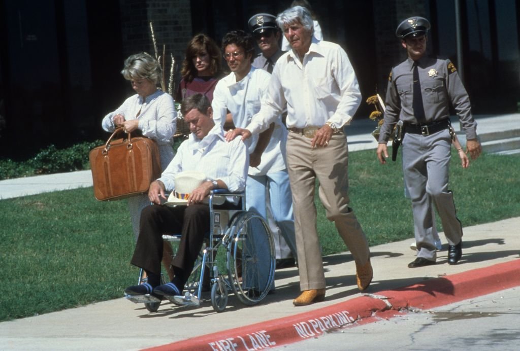 Image Credit: Getty Images / Actor Larry Hagman on set of Dallas in July 18, 1979 in Los Angeles, California.