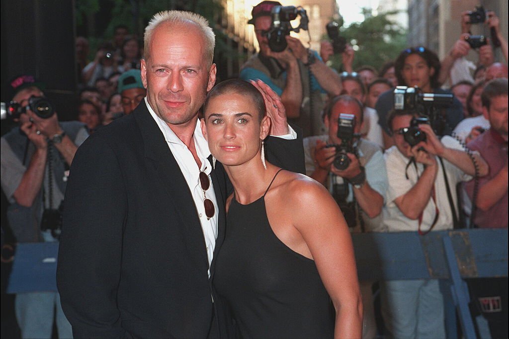 Image Credit: Getty Images / Actors Bruce Willis and Demi Moore photographed for a NEW YORK FILM PREMIERE.