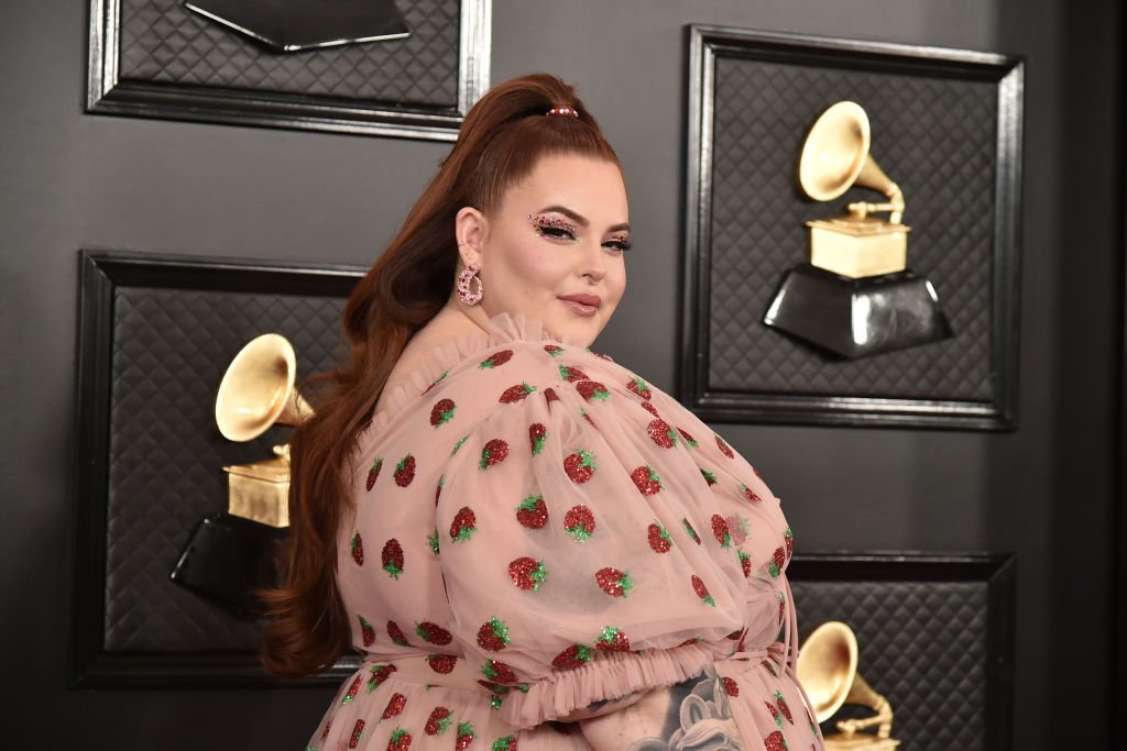 Image Credit: Getty Images / Tess Holliday attends the 62nd Annual Grammy Awards at Staples Center on January 26, 2020 in Los Angeles.