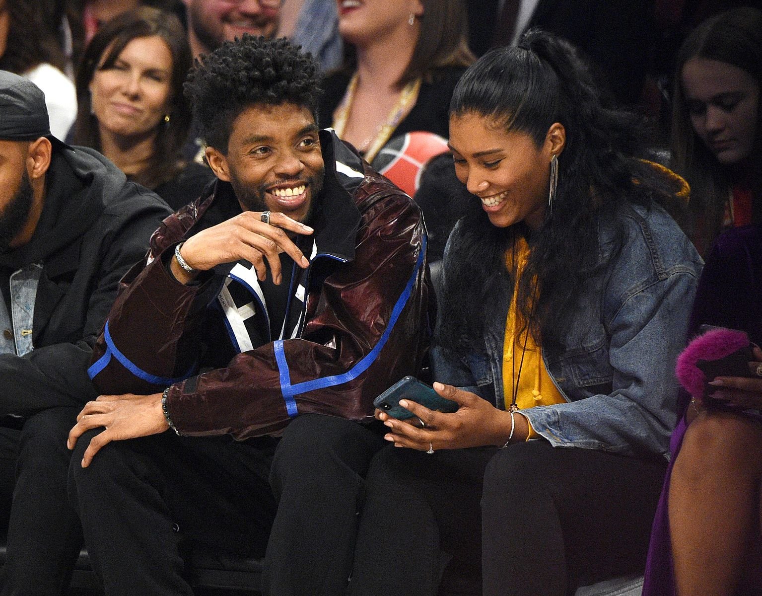 Chadwick Boseman and Taylor Simone Ledward/Photo:Getty Images