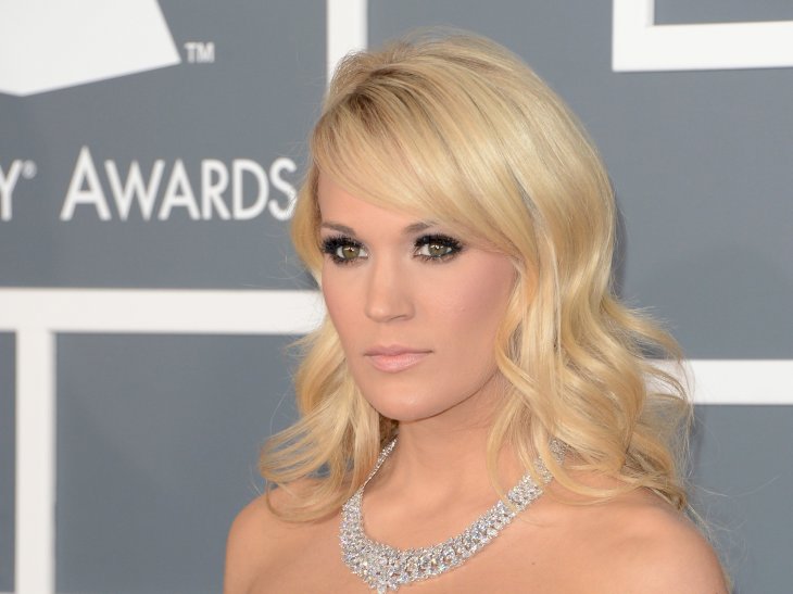 Image Credit: Getty Images/Jason Merritt | Underwood at the 55th Annual Grammy Awards