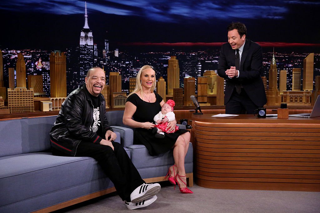 Image Credit: Getty Images / Ice-T and Coco Austin show off their daughter Chanel Nicole Marrow during an interview with host Jimmy Fallon on March 23, 2016. Image Credit: Getty Images / Ice-T and Coco Austin show off their daughter Chanel Nicole Marrow during an interview with host Jimmy Fallon on March 23, 2016.