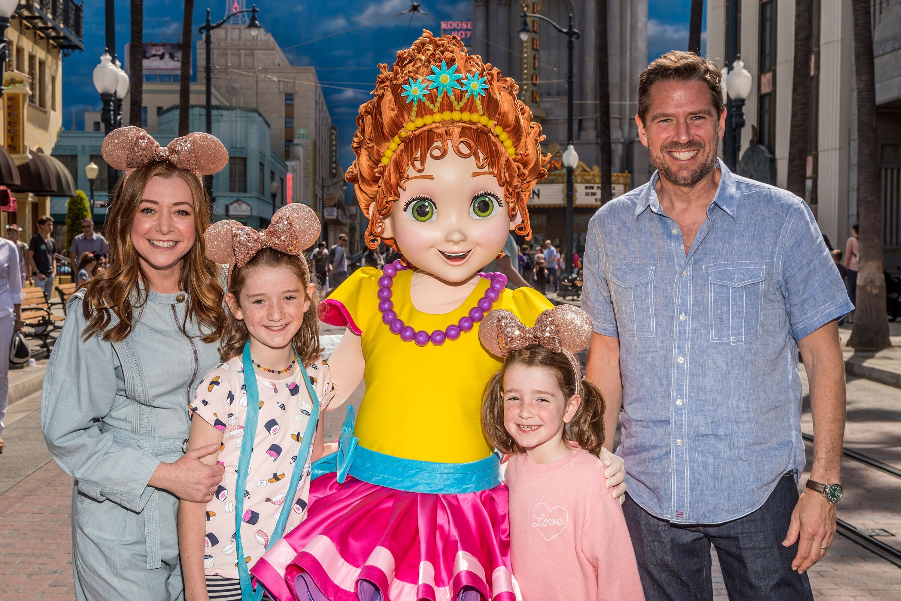 Alyson always finds time for her family / Getty Images